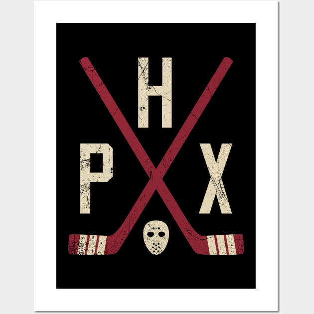 PHX Retro Sticks - Black Wall Art by KFig21